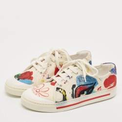 Marc Jacobs Multicolor Printed Canvas Christy Pave Sneakers Size 39