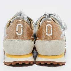 Marc Jacobs Two Tone Suede and Leather Lace Up Sneakers Size 41