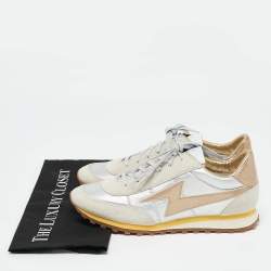 Marc Jacobs Two Tone Suede and Leather Lace Up Sneakers Size 41