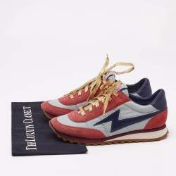 Marc Jacobs Tricolor Suede and Leather Lace Up  Sneakers Size 37