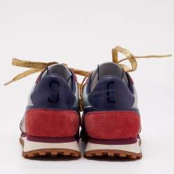 Marc Jacobs Tricolor Suede and Leather Lace Up  Sneakers Size 37
