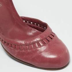 Marc Jacobs Purple Leather Wedge Pumps Size 37