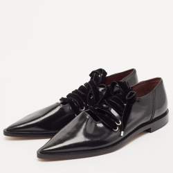 Marc Jacobs Black Patent Leather Derby Size 36.5