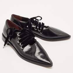 Marc Jacobs Black Patent Leather Derby Size 36.5