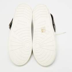 Pre Owned Marc by Marc Jacobs Don't Panic Size 36 Multicolor Canvas Mid Top Sneakers