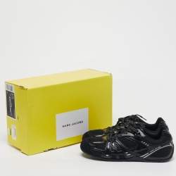 مملوكة مسبقًا Marc Jacobs 72 Spring Size 40 Black/Silver Leather, Mesh and Suede Low Top Sneakers