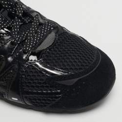 مملوكة مسبقًا Marc Jacobs 72 Spring Size 40 Black/Silver Leather, Mesh and Suede Low Top Sneakers