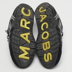 مملوكة مسبقًا Marc Jacobs 72 Spring Size 40 Black/Silver Leather, Mesh and Suede Low Top Sneakers