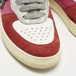 Pre Owned حذاء رياضي مارك جاكوبس برقبة عالية جلد أخضر مقاس 40