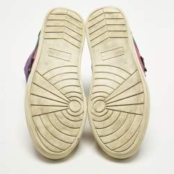 Pre Owned حذاء رياضي مارك جاكوبس برقبة عالية جلد أخضر مقاس 40