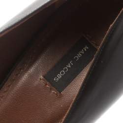 Pre Owned Marc Jacobs Black Leather Chain Detail Pumps Size 40