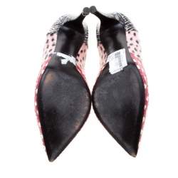 Marc Jacobs Multicolor Python Leather Pointed Toe Pumps Size 38