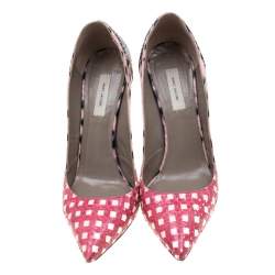 Marc Jacobs Multicolor Python Leather Pointed Toe Pumps Size 38