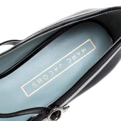 Pre Owned Marc Jacobs Black Patent Leather Mary Jane Ballet Flats Size 40