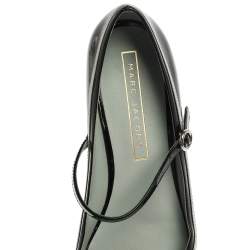 Pre Owned Marc Jacobs Black Patent Leather Poppy Mary Jane Ballet Flat Size 39.5