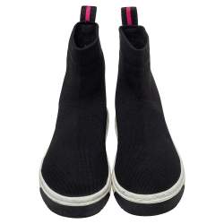 Marc Jacobs Black Knit Fabric Dart Sock Sneakers Size 41