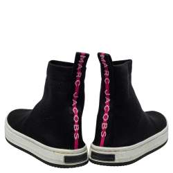 Marc Jacobs Black Knit Fabric Dart Sock Sneakers Size 41