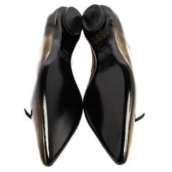 Marc Jacobs Two Tone Leather Bow Ballet Flats Size 38.5