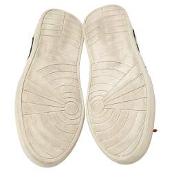 Pre Owned Marc Jacobs Off White Canvas Embellishment Low Top Sneakers Size 36