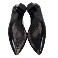  Marc Jacobs Black  Leather Block Loafers Size 41.5