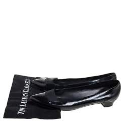  Marc Jacobs Black  Leather Block Loafers Size 41.5