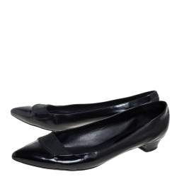  Marc Jacobs Black  Leather Block Loafers Size 41.5