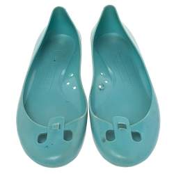 Marc Jacobs Blue Rubber Ballet Flats Size 38