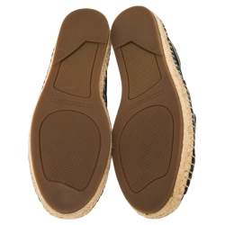 Marc Jacobs Black  Canvas Espadrille Flats Size  38