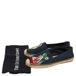Marc Jacobs Black  Canvas Espadrille Flats Size  38