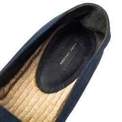 Marc Jacobs Black  Canvas Espadrille Flats Size  38