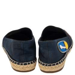 Marc Jacobs Black  Canvas Espadrille Flats Size  38
