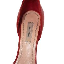 Marc Jacobs Red Leather  Studded Ankle Strap Sandals Size 37