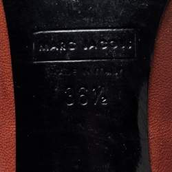 Pre Owned Marc Jacobs Brown Leather Round Toe Pumps Size 36.5