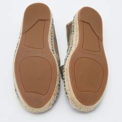 Marc Jacobs Multicolor Camouflage Print Fabric And Leather Patchwork Espadrille Flats Size 36