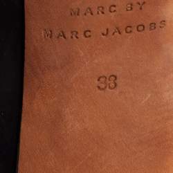 Pre Owned Marc by Marc Jacobs Black  Suede Bow Pumps Size 38