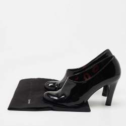 Marc By Marc Jacobs Black Patent Leather Ankle Booties Size 39.5