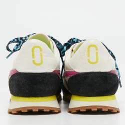 Marc Jacobs Multicolor Fabric And Suede Lightning Bolt Platform Sneakers Size 40
