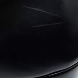 Pre Owned Marc Jacobs Black Leather T-Strap Pumps Size 37.5