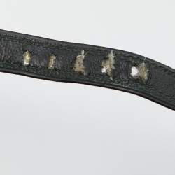 Pre Owned Marc Jacobs Black Leather T-Strap Pumps Size 37.5