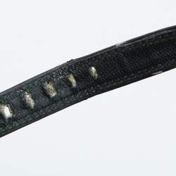 Pre Owned Marc Jacobs Black Leather T-Strap Pumps Size 37.5