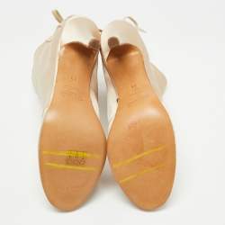 Marc Jacobs Gold Satin Ankle Boots Size 39