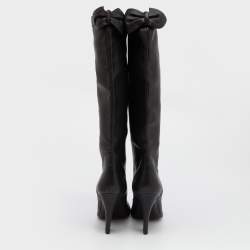 Marc Jacobs Black Leather Knee Length Boots Size 39