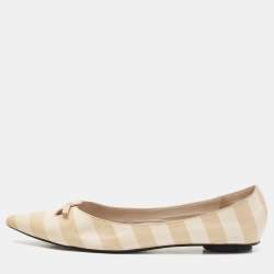 Marc Jacobs Cream Leather Ballet Flats Size 38