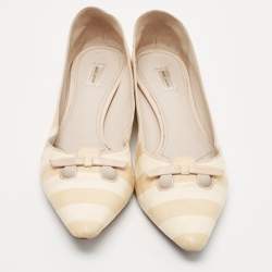 Marc Jacobs Cream Leather Ballet Flats Size 38