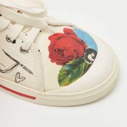 Marc Jacobs Multicolor Flower Print Low Top Sneakers Size 39