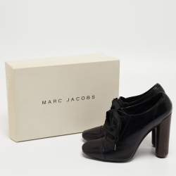 Marc Jacobs Black Leather Ankle Boots Size 38.5