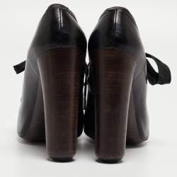 Marc Jacobs Black Leather Ankle Boots Size 38.5