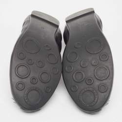 Marc Jacobs Black Leather Mouse Scrunch Ballet Flats Size 40