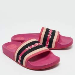Marc Jacobs Multicolor Rubber Flat Slides Size 39 