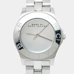 Pre Owned Marc by Marc Jacobs Blade MBM3125 Silver Dial Stainless Steel Women's Wristwatch 36 mm